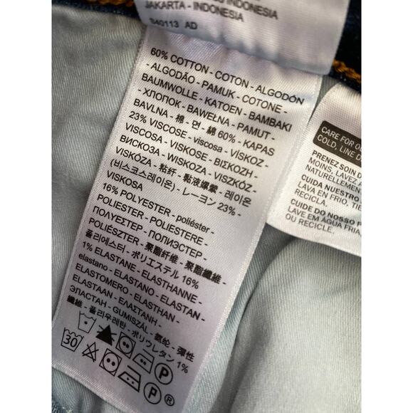 Levi's Womens 414 Classic Straight Blue Denim Jeans NEW 24W Short - Picture 9 of 11